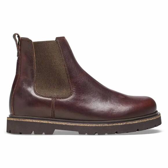 NEW BIRKENSTOCK men's highwood chelsea boot in chocolate leather